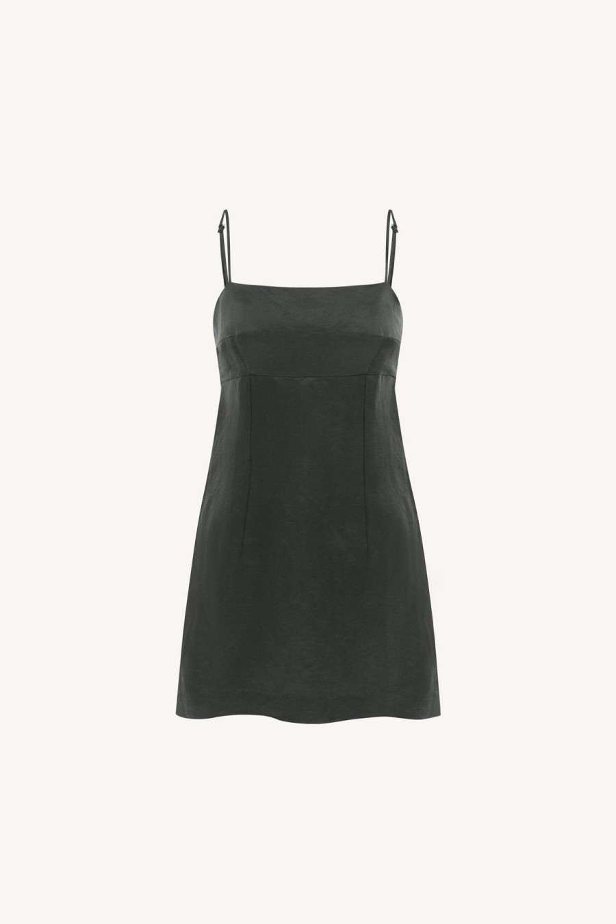 Women Rowie The Label Dresses | Gwen Silk Mini Dress/Iron