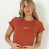 Women Summi Summi Tops | Babydoll Tee/Rust