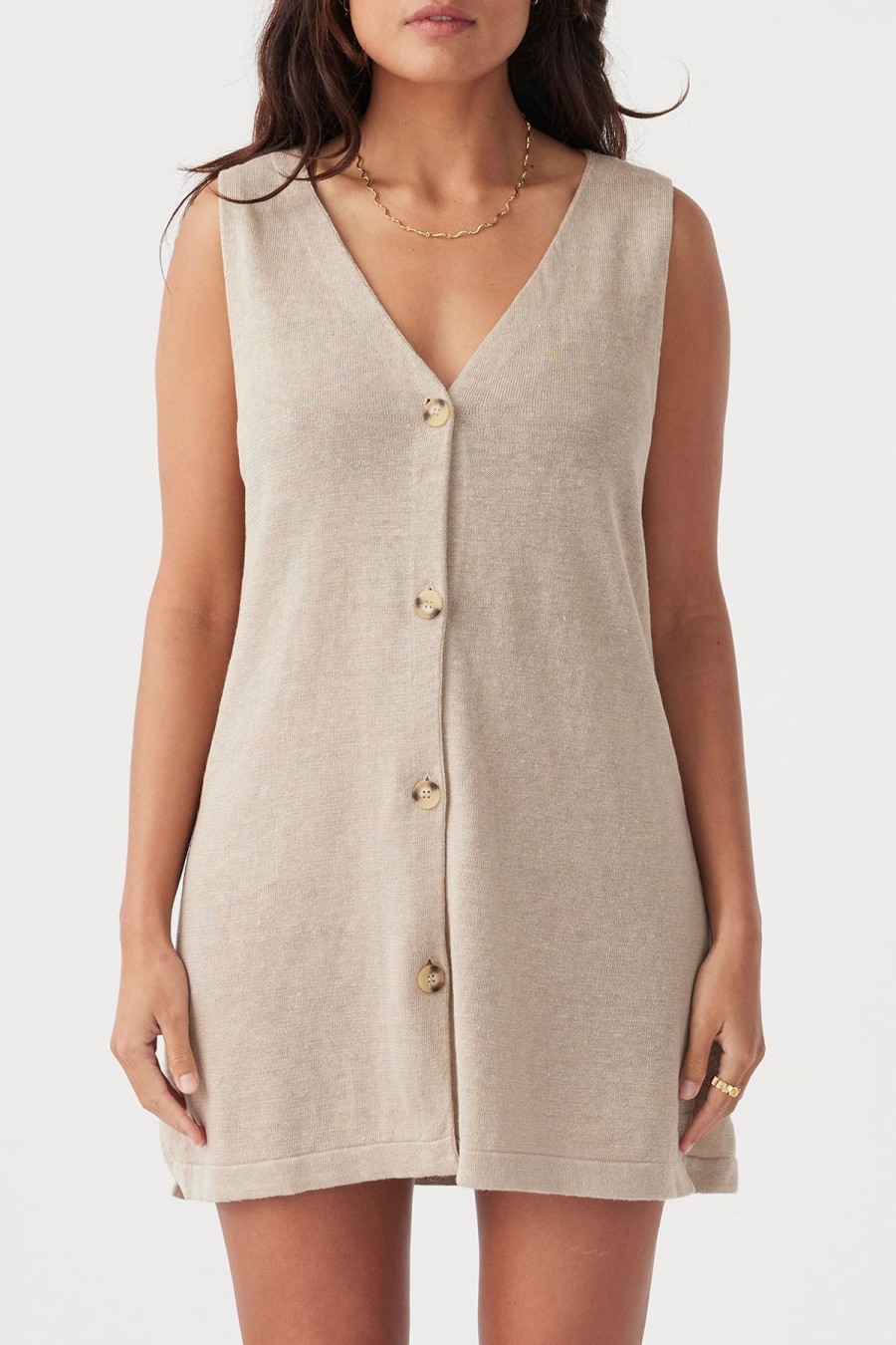 Women Arcaa Movement Dresses | Julia Mini Dress/Taupe