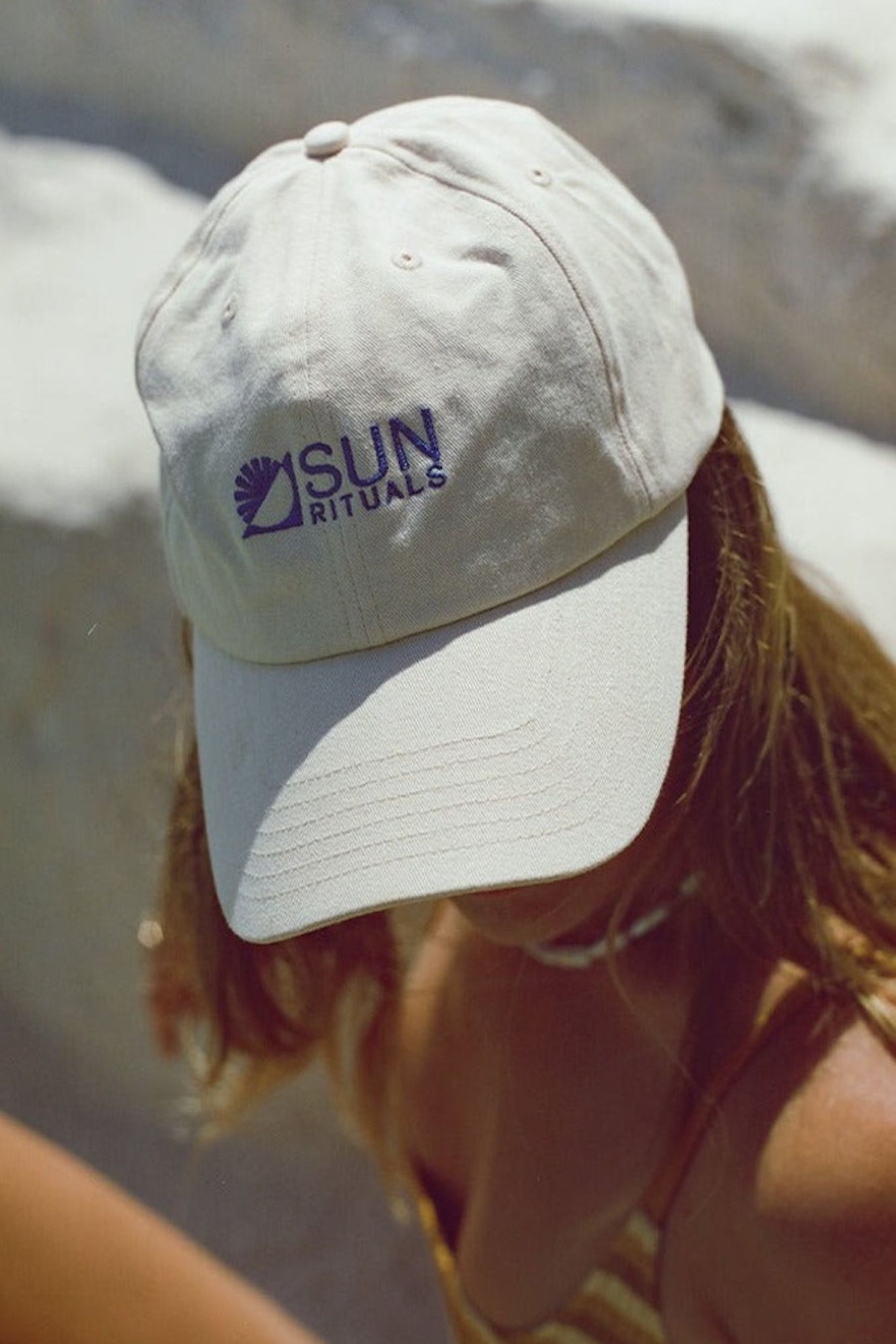 Women Sun Rituals Beach Accessories | Iconic Logo Cap/Ivory