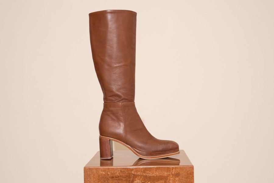 Women James Smith Slides | Basiglio Boot/Vintage Tan