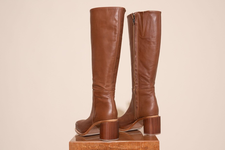 Women James Smith Slides | Basiglio Boot/Vintage Tan