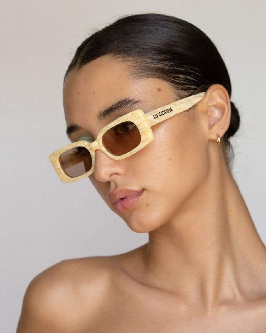 Women Lu Goldie Sunglasses | Salome/Banana