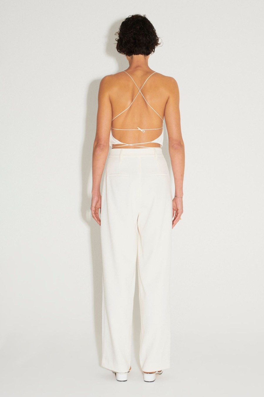 Women Hansen & Gretel Tops | Clove Halter Top/Ivory