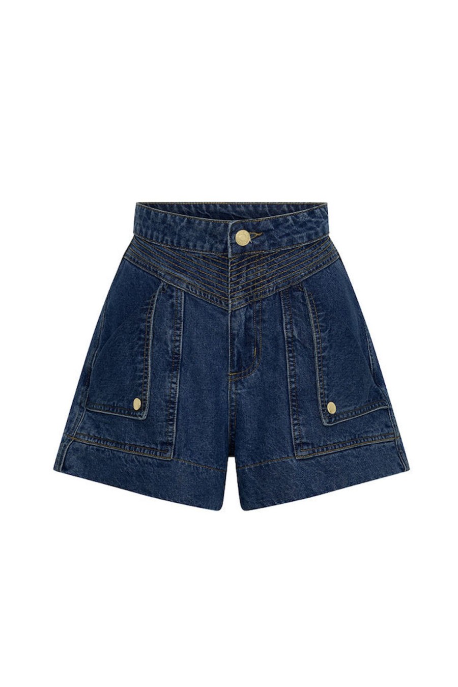 Women Kivari The Label Bottoms | Celene Denim Short/Blue