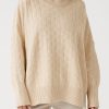 Women Arcaa Movement Blazers & Knits & Jackets & Robes | Sierra Organic Knit Sweater/Oat