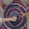 Women Wandering Folk Beach Accessories | Miimi & Jiinda Collab Picnic Rug/Miinggi Jaanymili