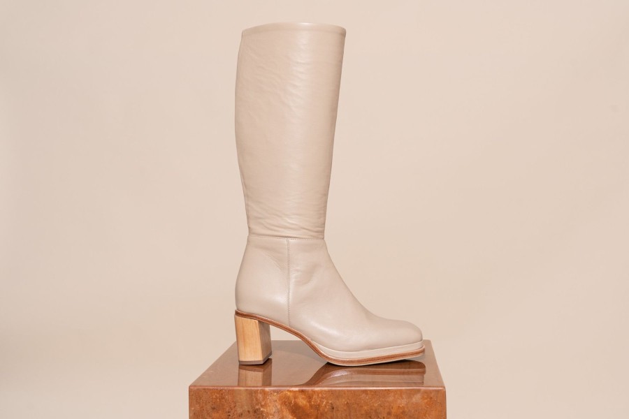 Women James Smith Slides | Basiglio Boot/Cream