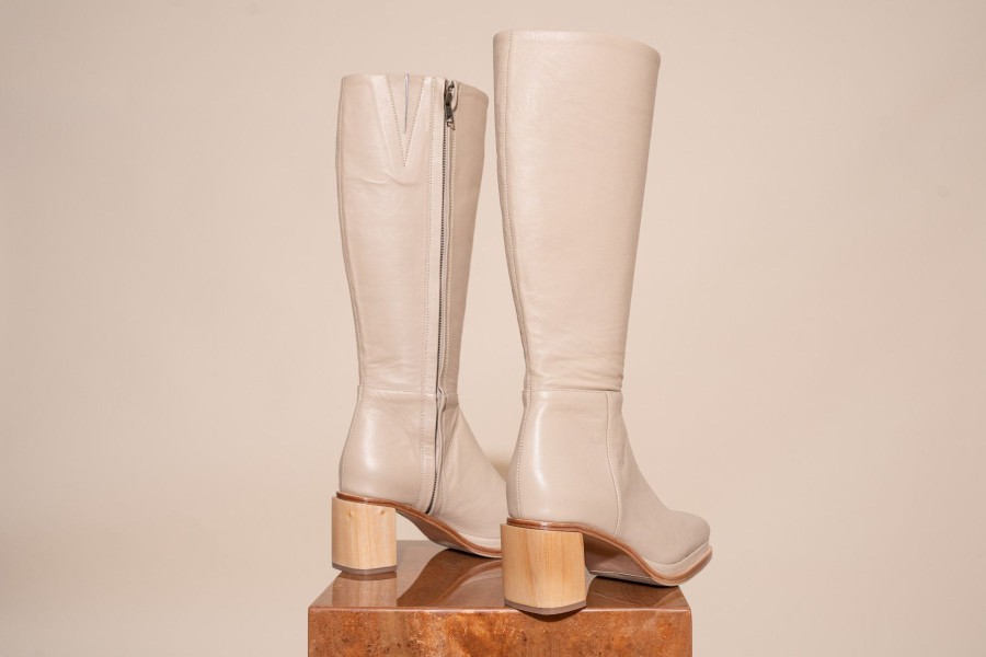 Women James Smith Slides | Basiglio Boot/Cream