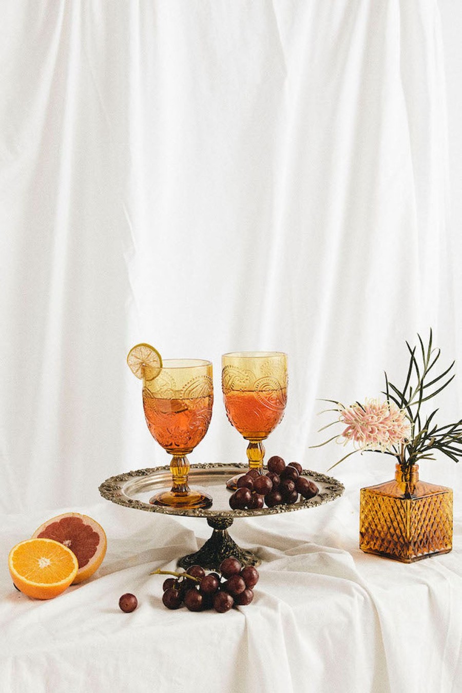 Homewares Wandering Folk | Goblet Set Of 2/Amber