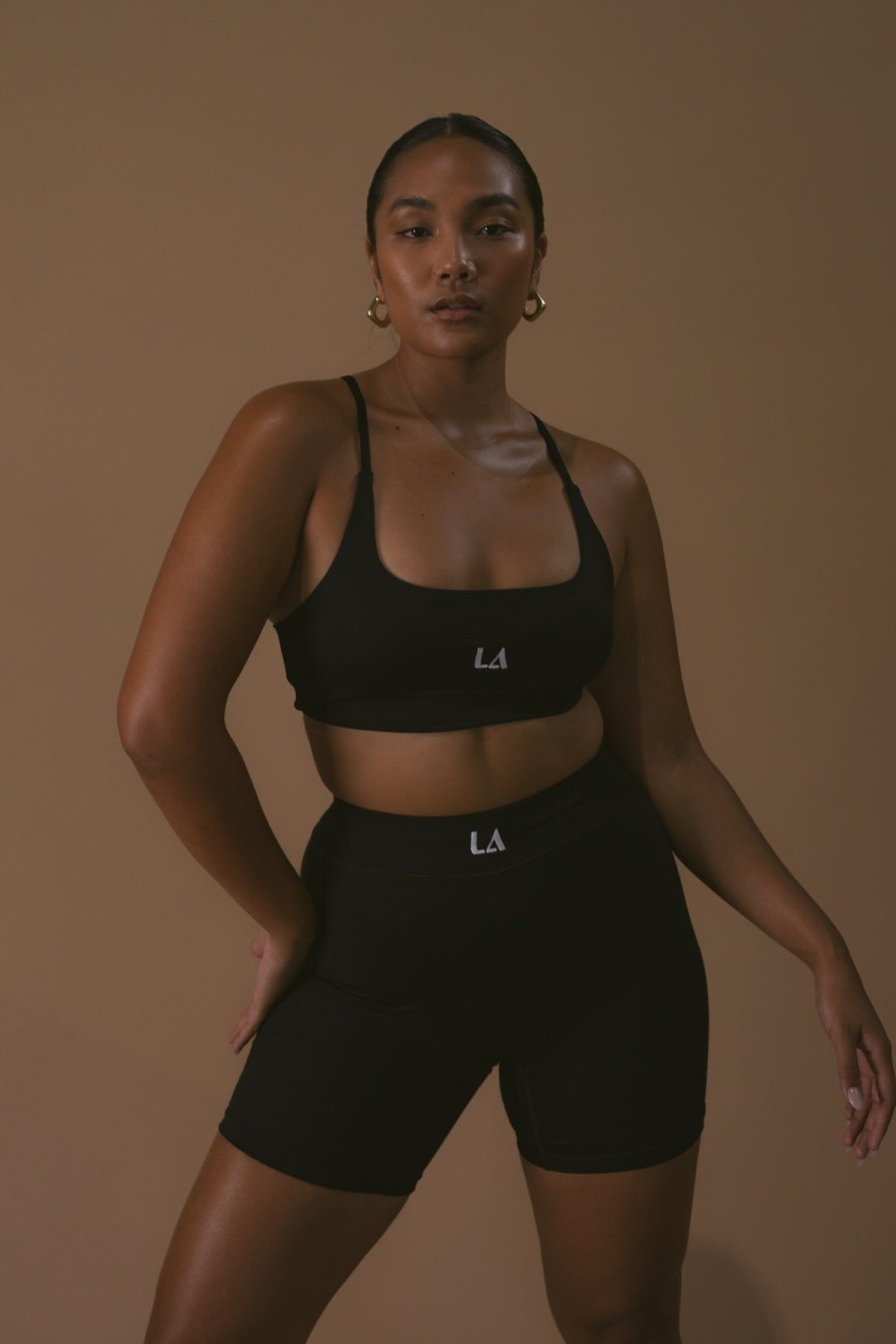 Women La Hana Active Activewear | The Mabel Bikers/Black