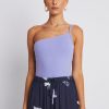 Women Summi Summi Tops | One Shoulder Bodysuit/Lilac