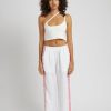 Women Summi Summi Tops | One Shoulder Cross Over Top/White