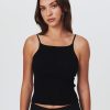 Women Rowie The Label Tops | Liat Knit Singlet/Noir