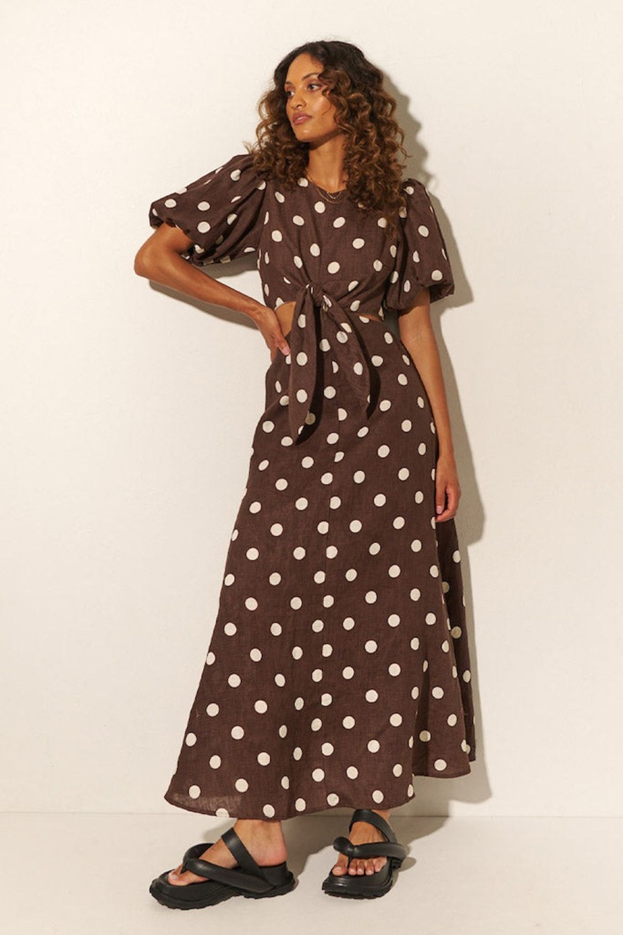 Women Kivari The Label Dresses | Harper Maxi Dress/Chocolate