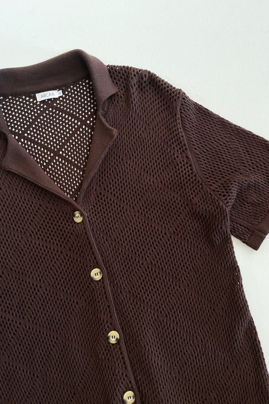 Women Arcaa Movement Tops | Ezra Shirt/Chocolate