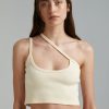 Women Summi Summi Tops | One Shoulder Cross Over Top/Vanilla Sky