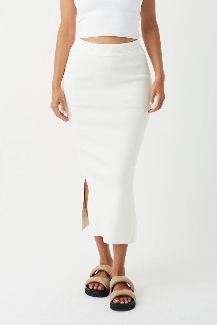 Women Arcaa Movement Bottoms | Harper Organic Knit Skirt/Cream