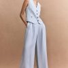 Women Shona Joy Bottoms | Brisa Tailored Wide Leg Pant/Ice Blue