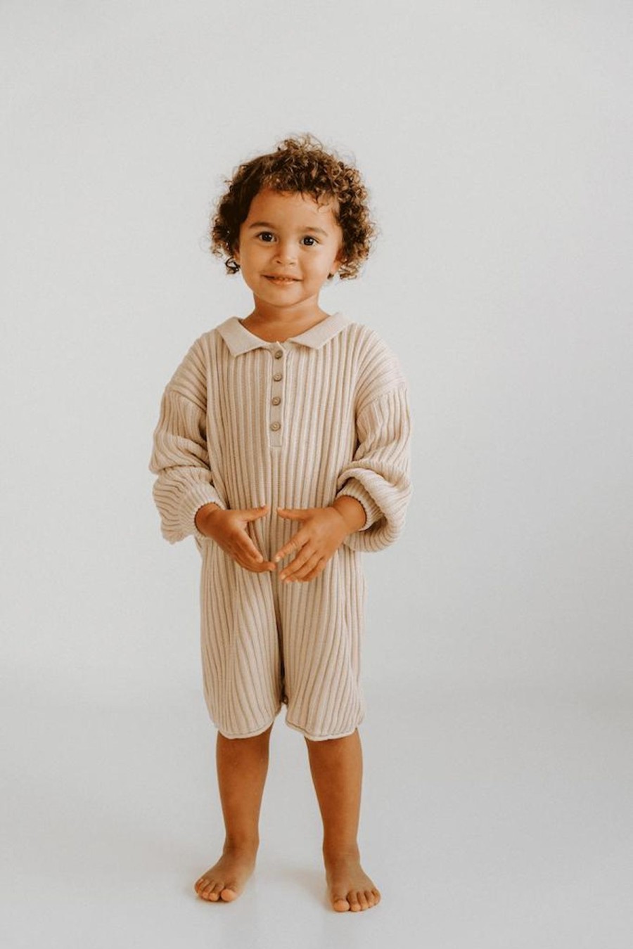 Women Illoura the Label Kids | Essential Knit Romper/Biscuit