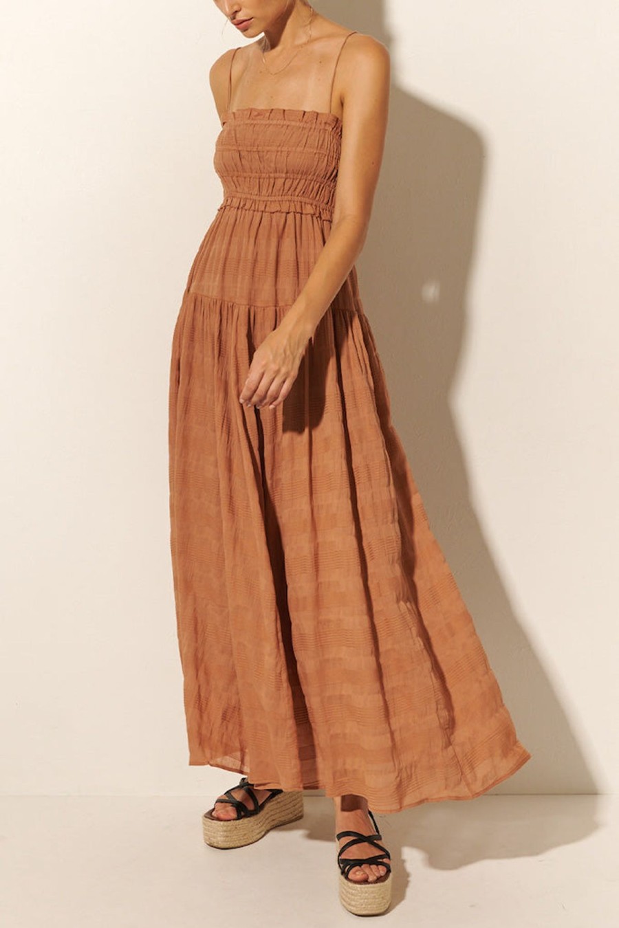 Women Kivari The Label Dresses | Rylan Maxi Dress/Mocha