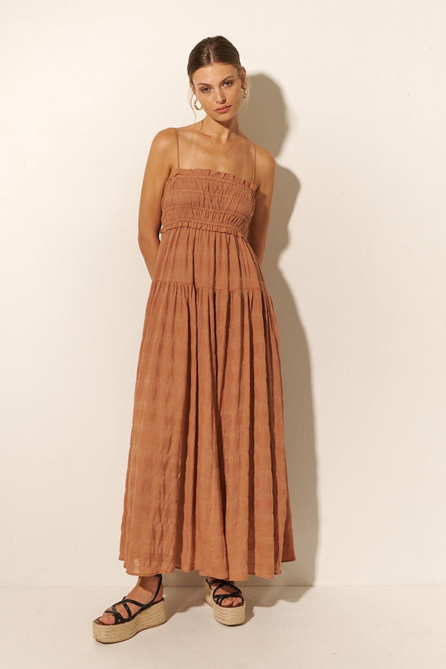 Women Kivari The Label Dresses | Rylan Maxi Dress/Mocha