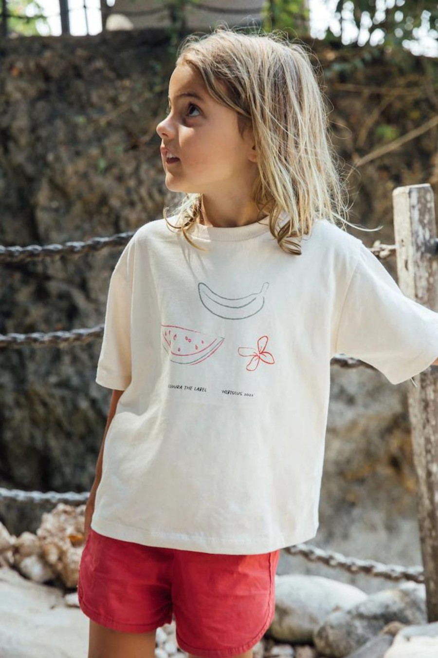 Women Illoura the Label Kids | Hibiscus Tee/Undyed