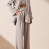 Women Shona Joy Blazers & Knits & Jackets & Robes | Sara Drop Lapel Side Split Blazer