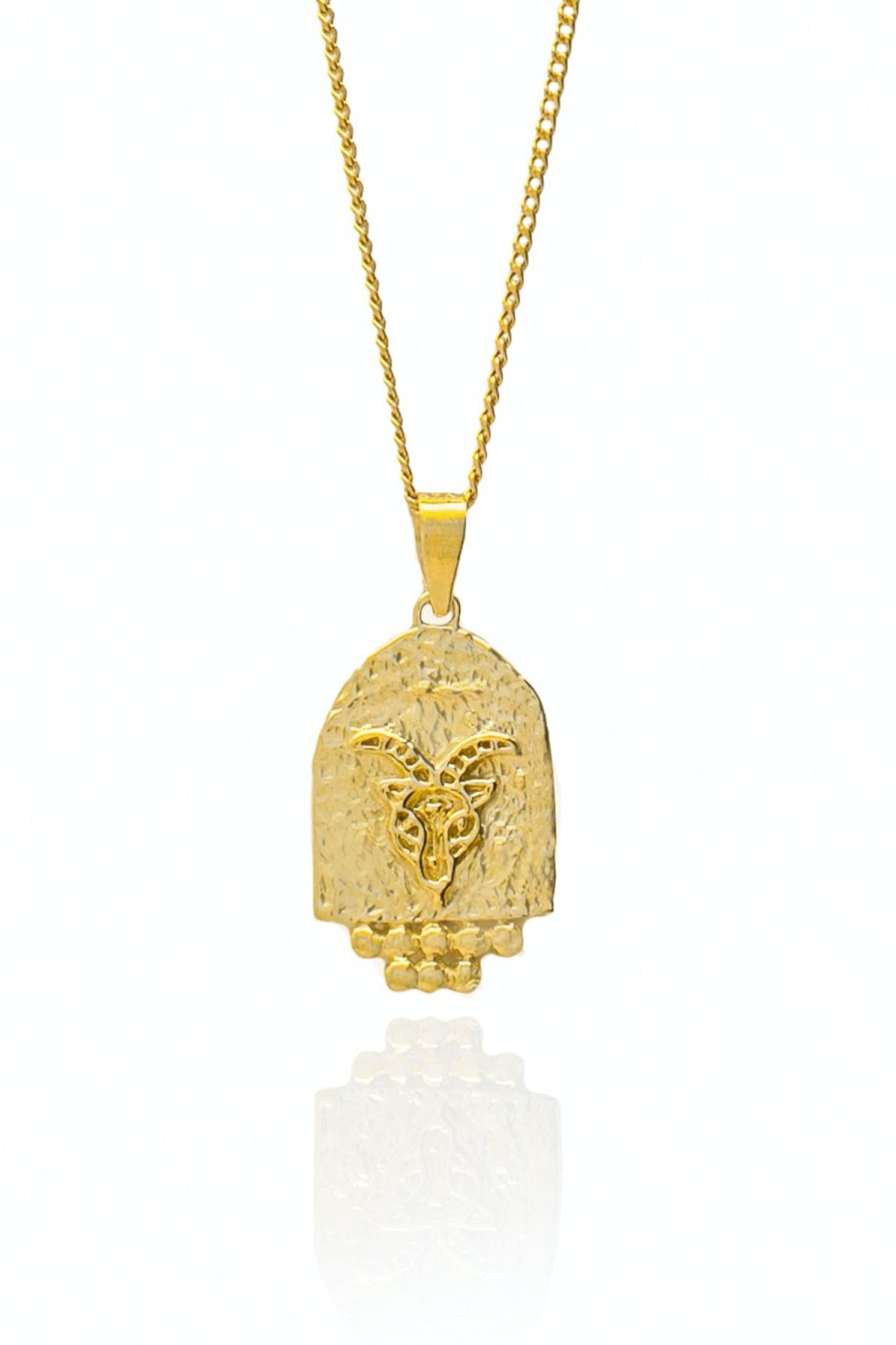 Women Luna & Rose Jewellery | Capricorn Zodiac Necklace/Gold