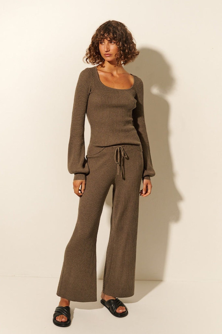 Women Kivari The Label Bottoms | Yolanda Pant/Dusty Cocoa