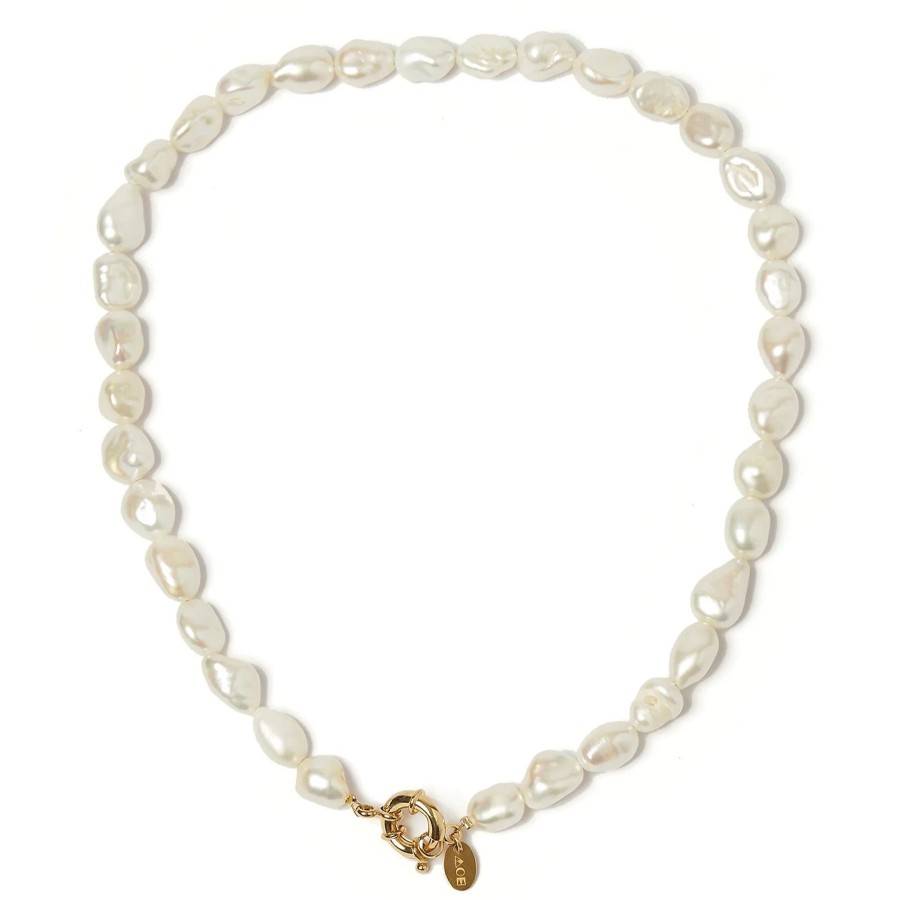 Women Arms of Eve Jewellery | Cali Pearl Necklace