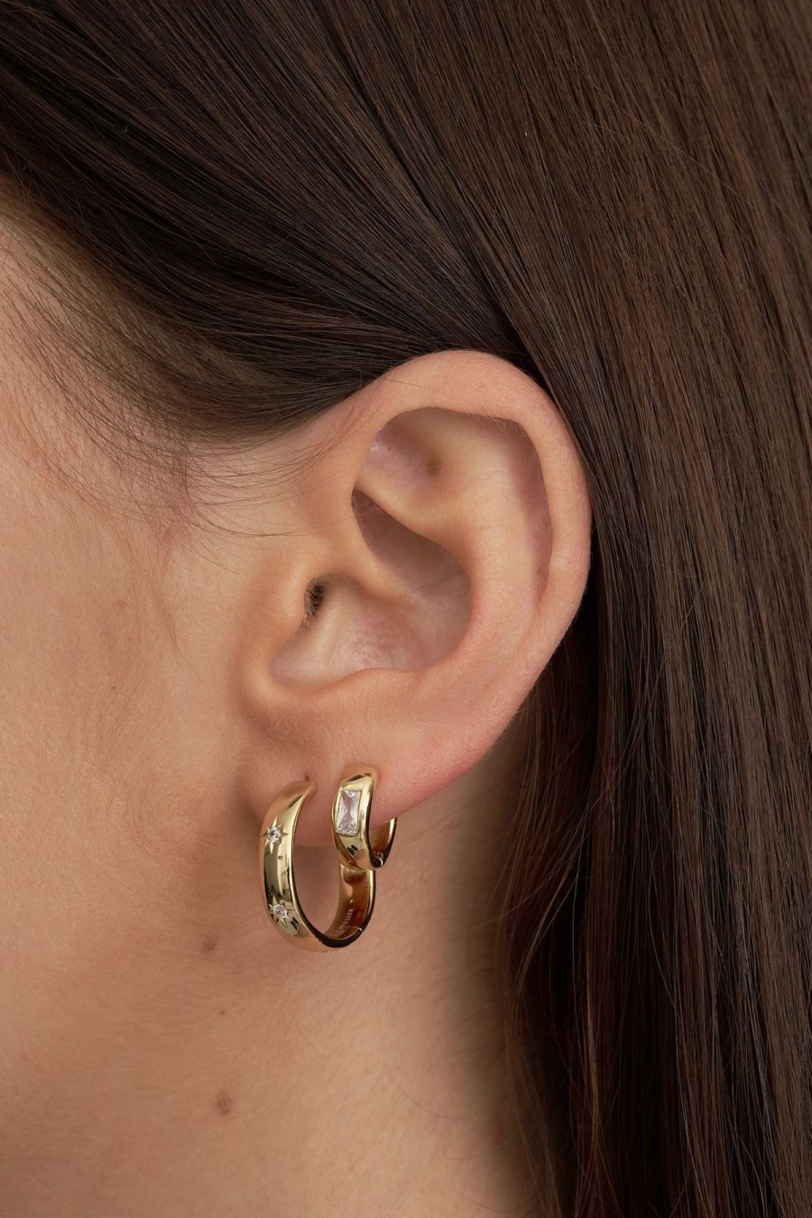 Women Brie Leon Jewellery | Estella Sleepers/Gold