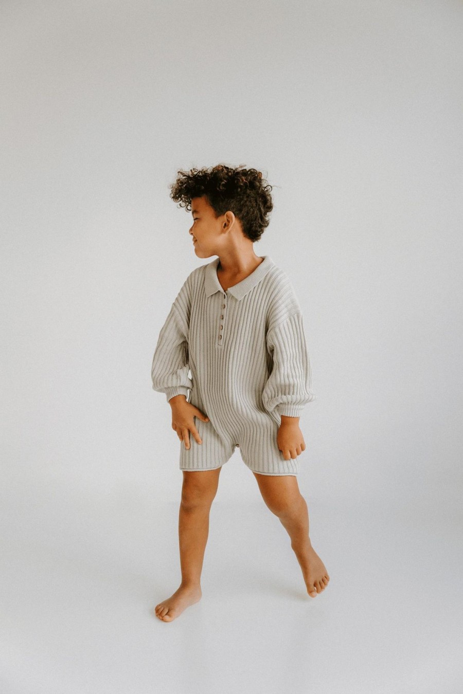 Women Illoura the Label Kids | Essential Knit Romper/Powder Blue