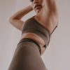 Women La Hana Active Activewear | Lumi Bike Short/Mocha Brown