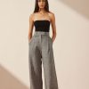 Women Shona Joy Bottoms | Birilla Tailored Wide Leg Pant/Ash