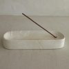 Self Care Gentle Habits | Ceramic Incense Holder/White