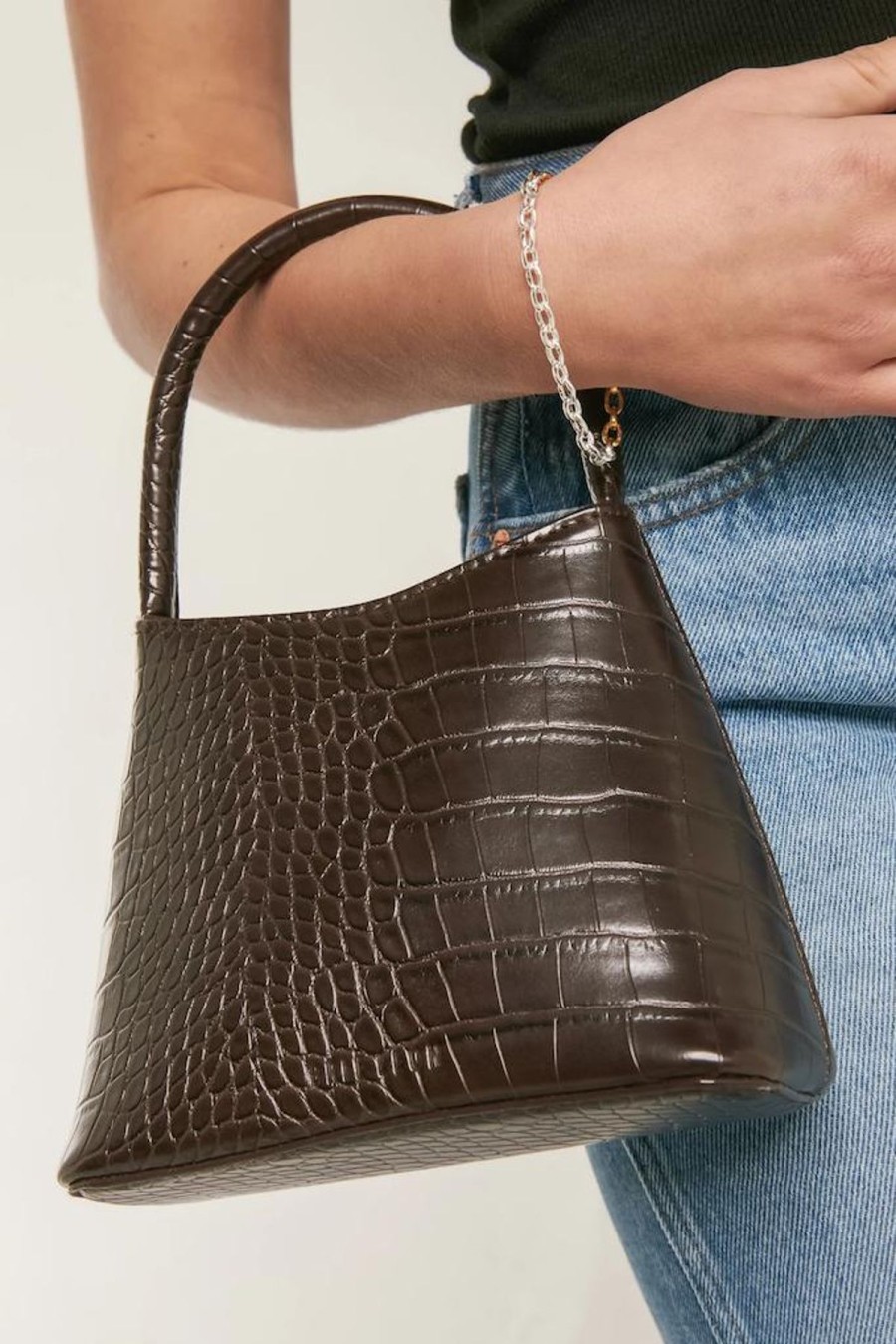 Women Brie Leon Bags | Mini Chloe Bag/Brunette Recycled Croc