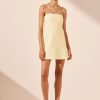 Women Shona Joy Dresses | Lani Strapless Mini Dress/Vanilla