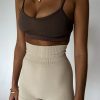 Women La Hana Active Activewear | Lumi Crop/Mocha Brown