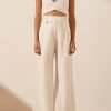 Women Shona Joy Bottoms | Akua High Waisted Tailored Pant/Coconut