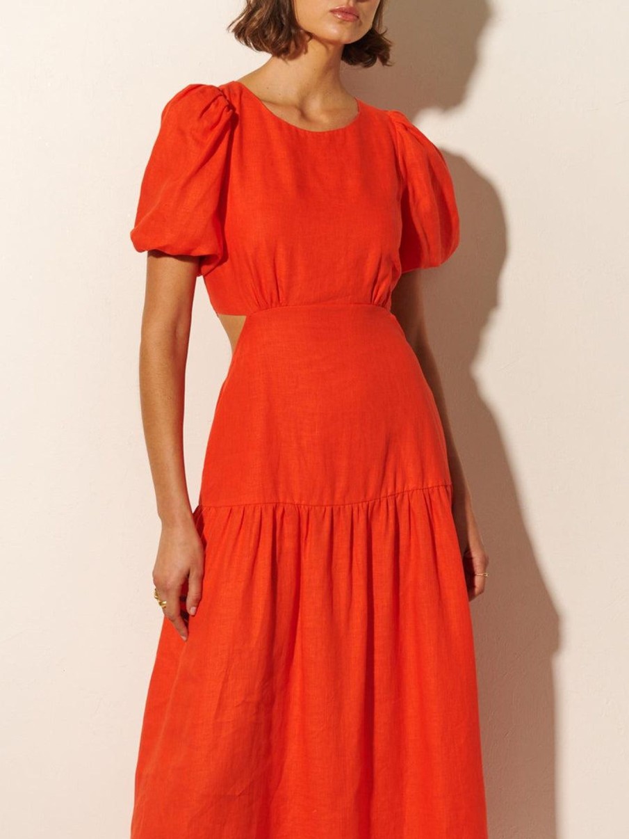 Women Kivari The Label Dresses | Kennedy Maxi Dress/Scarlet