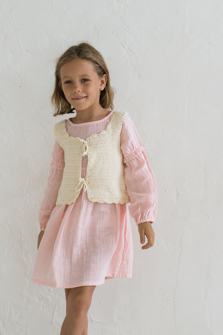 Women Illoura the Label Kids | Crochet Vest/Natural