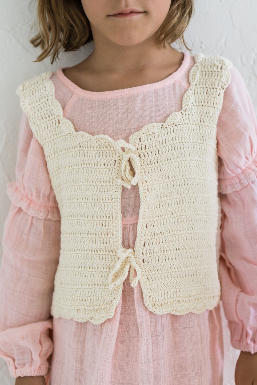 Women Illoura the Label Kids | Crochet Vest/Natural