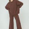 Women Arcaa Movement Blazers & Knits & Jackets & Robes | Harper Organic Knit Sweater/Chocolate