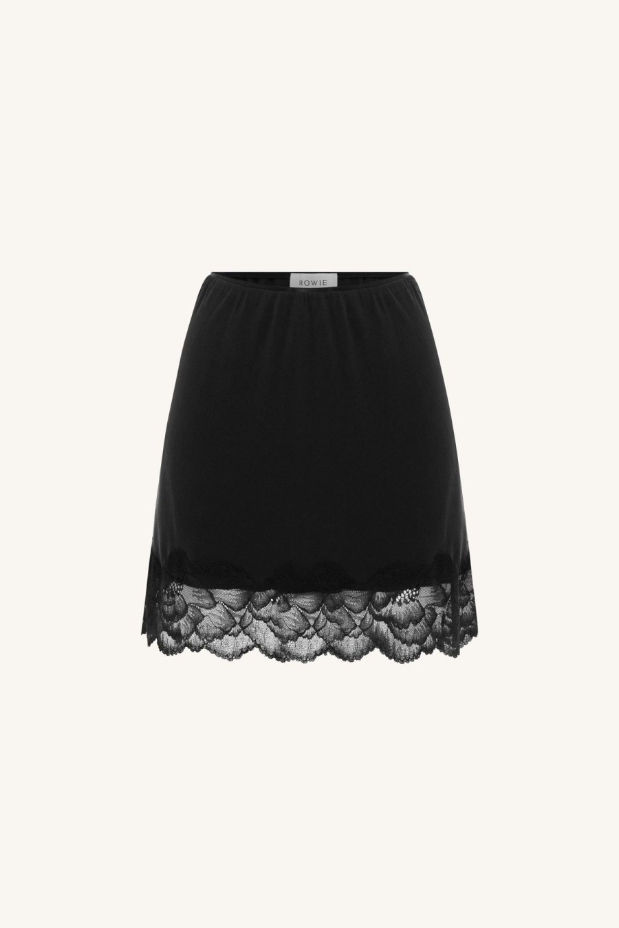 Women Rowie The Label Bottoms | Marina Silk Mini Skirt/Noir