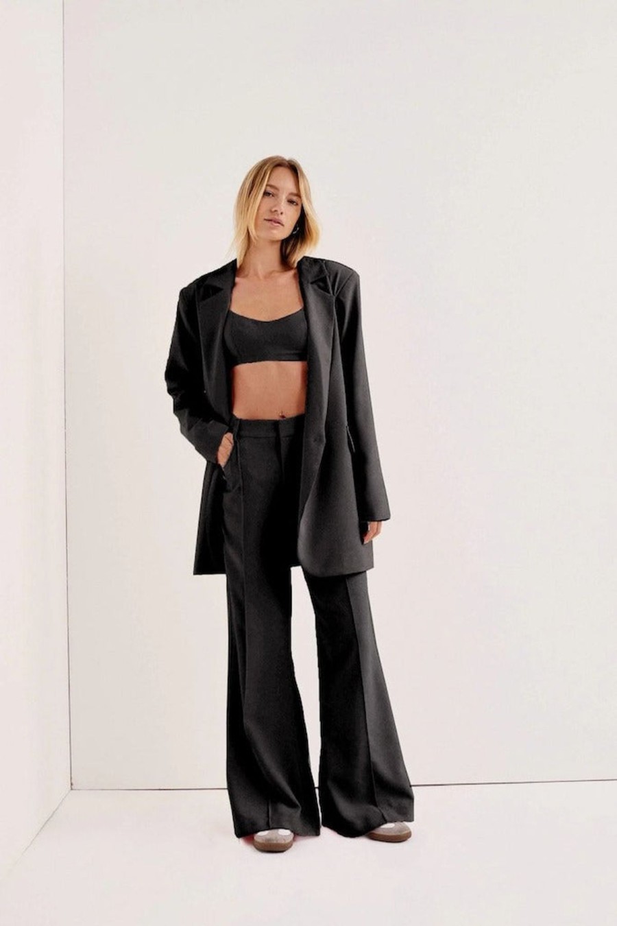 Women For Love & Lemons Blazers & Knits & Jackets & Robes | Courtney Blazer/Black