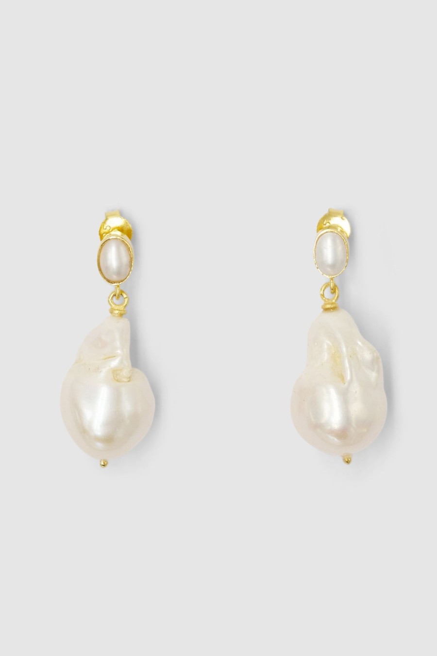 Women Brie Leon Jewellery | Nora Baroque Pearl Stud/Gold